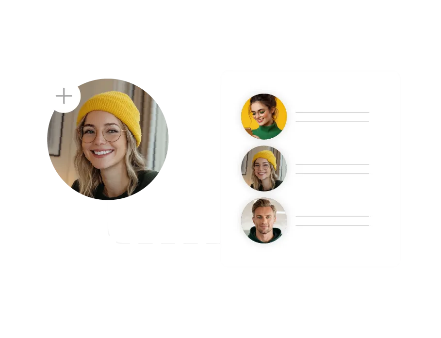 Konet email marketing platform adding a new subscriber to a growing contact list.